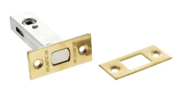 Atlantic 3" Tubular Bathroom Deadbolt Unlacquered Raw Brass