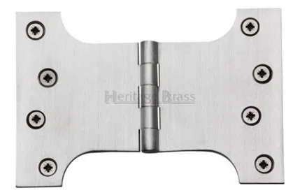 Heritage Brass 4" x 4" x 6" Parliament Hinge Satin Chrome