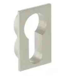 Forme Concealed Rose Square Euro Escutcheon Satin Nickel