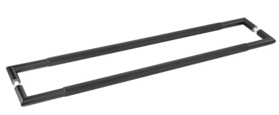 Frelan Three One Six Diamond Fire Door Back To Back Pull Handles 800mm Black