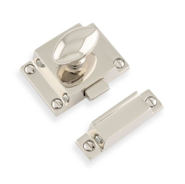 Alexander & Wilks Cupboard Turn Latch Polished Nickel