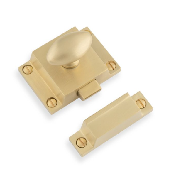 Alexander & Wilks Cupboard Turn Latch Satin Brass PVD