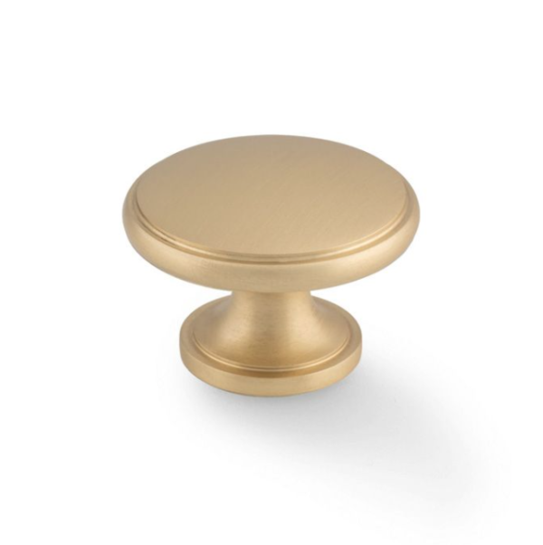 Alexander & Wilks Cambridge Round Cabinet Knob Satin Brass